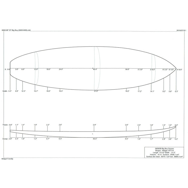 6'8" MF Big Boy Square Tail