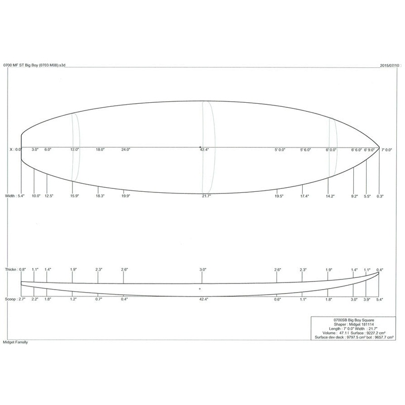 7'0" MF Big Boy Square Tail