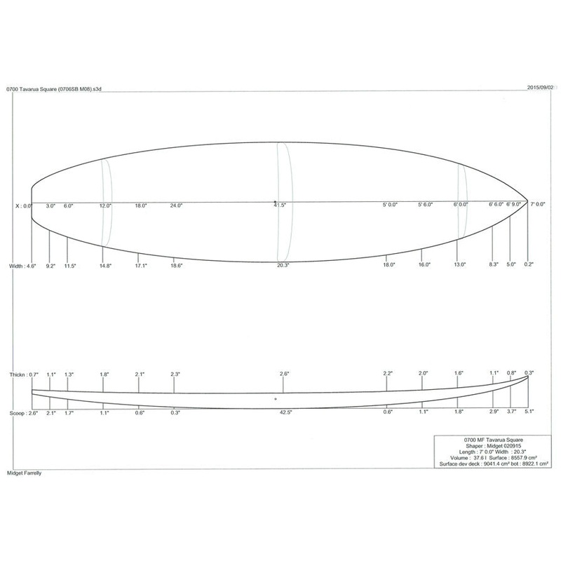 7'0" Tavarua Square Tail