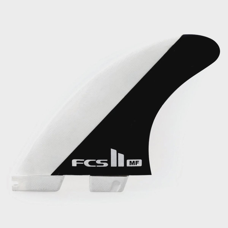 Fins FCSII Mick Fanning Retail PC GROM Thruster Black/White
