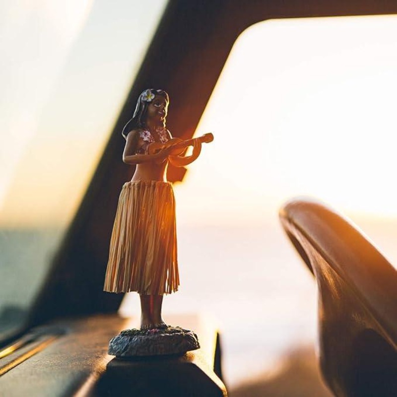 Doll Rugged Life Hawaiian Hula Dance Car