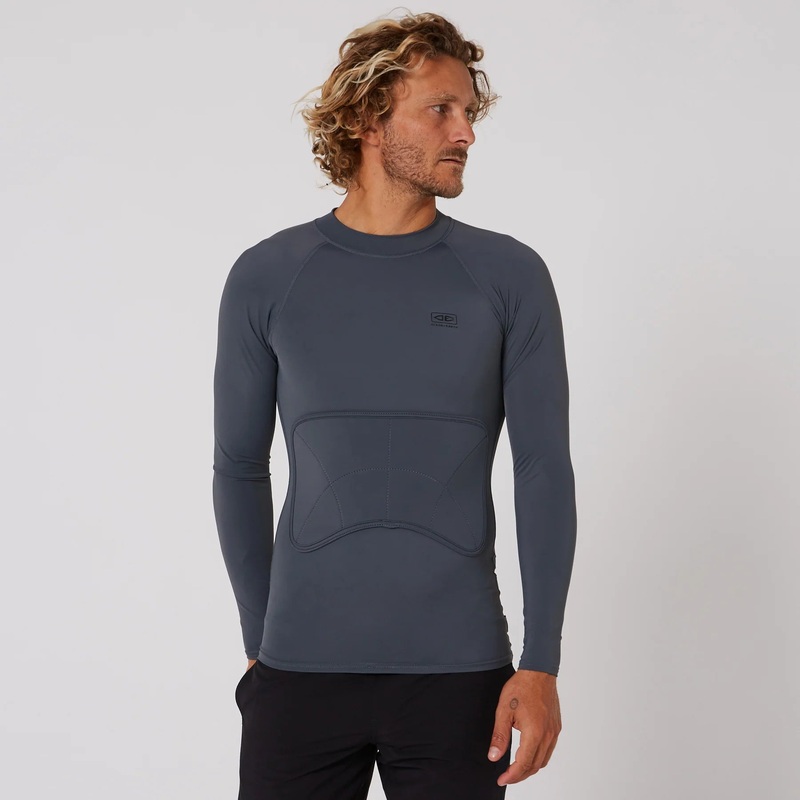 Rash Vest Ocean and Earth Rib Guard Padded LS
