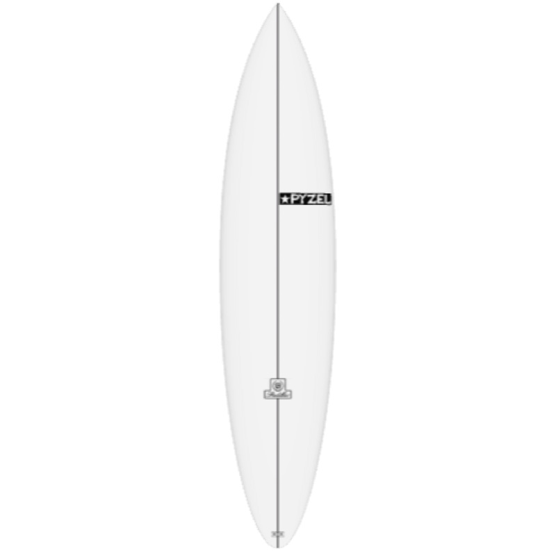 Pyzel Surfboard Padillac 7'2 Futures GREY THRUSTER