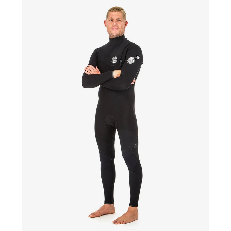 Rip Curl Wetsuit E-Bomb 4/3 Zip Free Steamer Men's