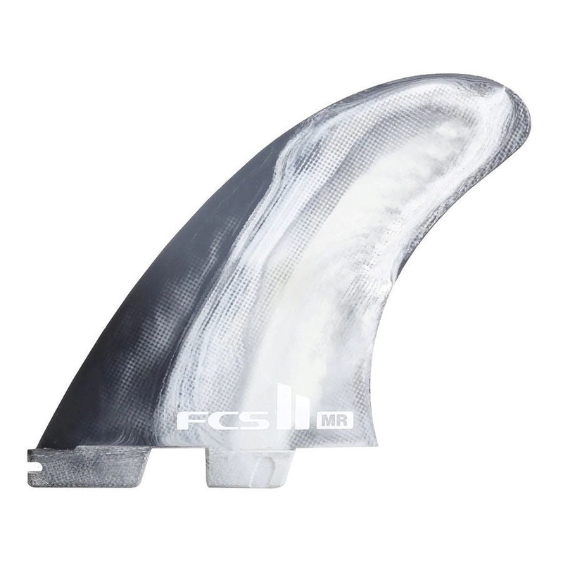 Fins FCS II Twin MR PC Black / White Swirl