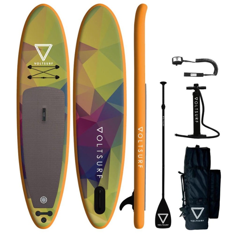Voltsurf 110 Rover Stand Up Paddle Board Inflatable SUP - Orange Rail