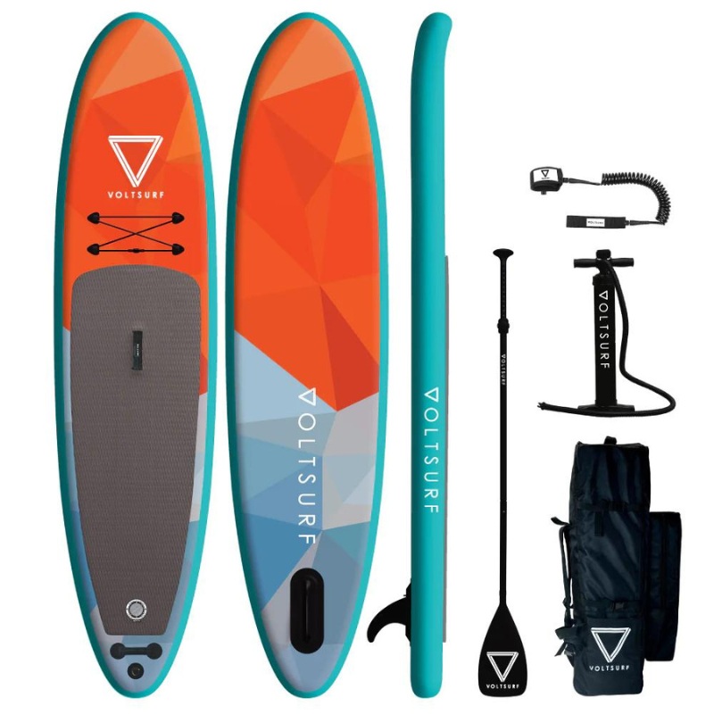 Voltsurf 110 Rover Stand Up Paddle Board Inflatable SUP - Turquoise Rail