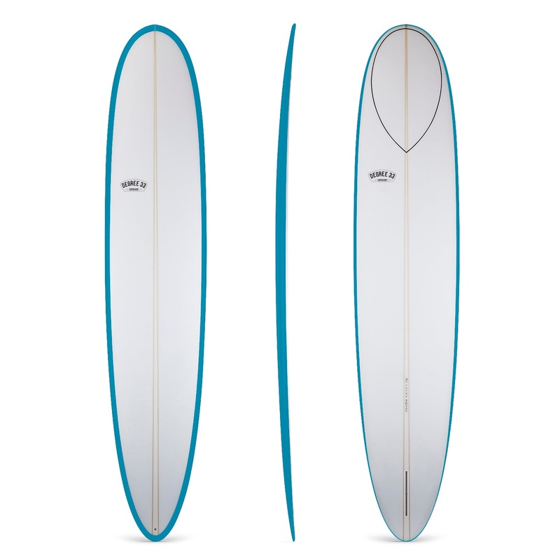 10'2" Wedge Noserider Aqua Rail Longboard Surfboard (Poly)