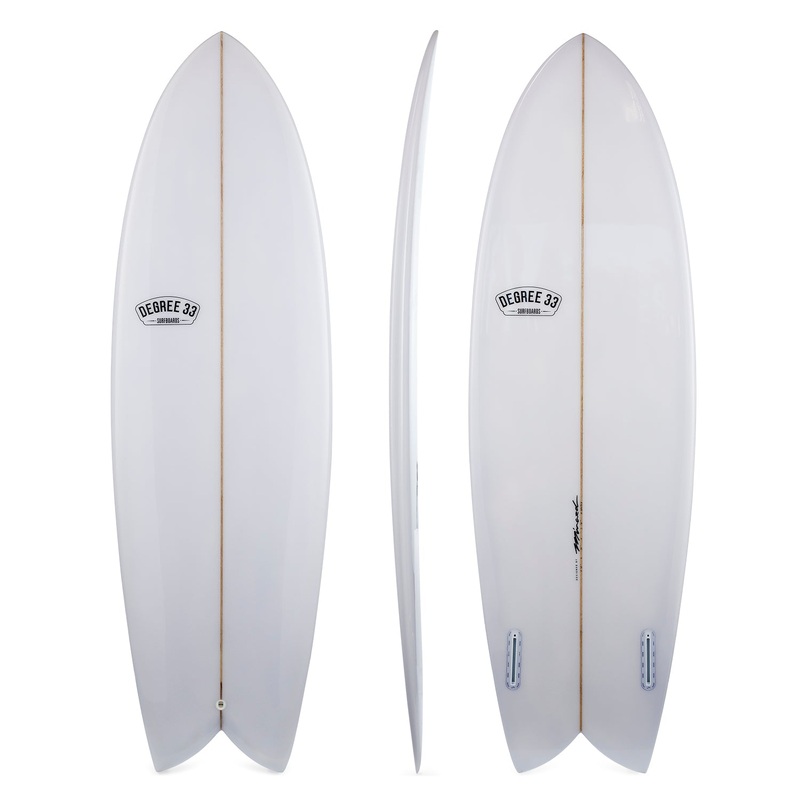 5'10" Retro Fish Surfboard (Poly)