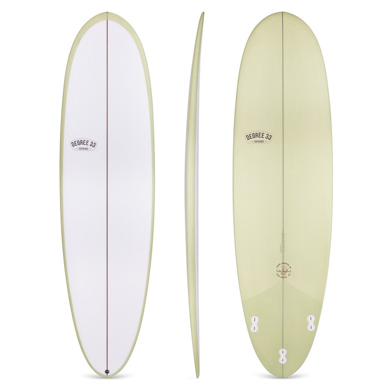 6'10" Poacher Reverse Cutlap Sage Resin Tint with Darkwood (Poly)