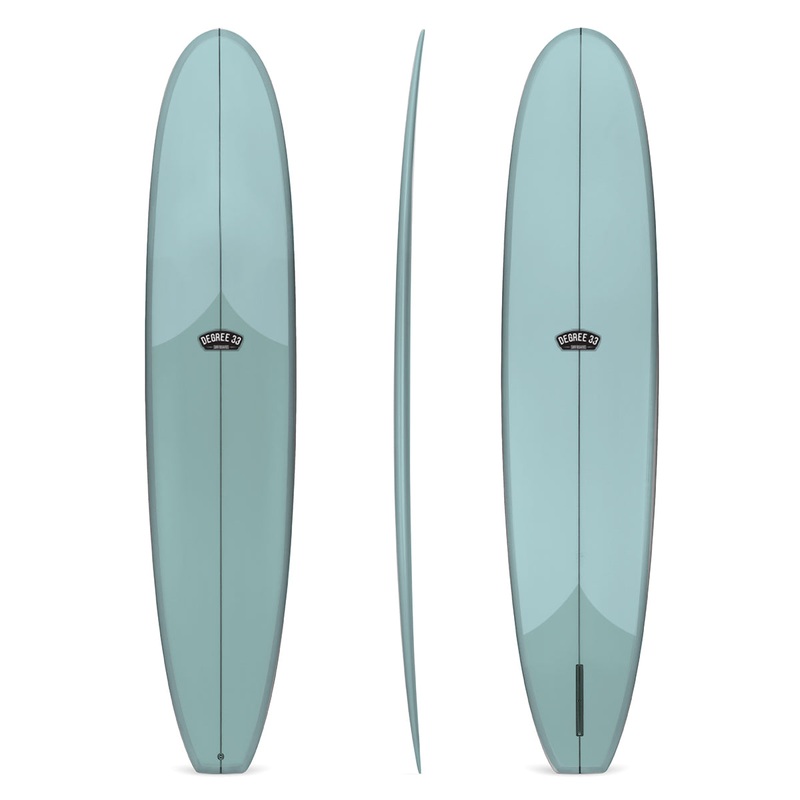 9'4" Classic Longboard Surfboard Aqua Resin Tint (Poly)