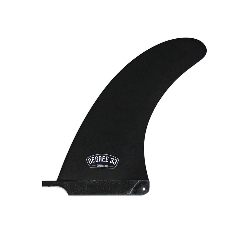 Degree 33 Longboard Premium Fiberglass Center Fin 9" (Black)