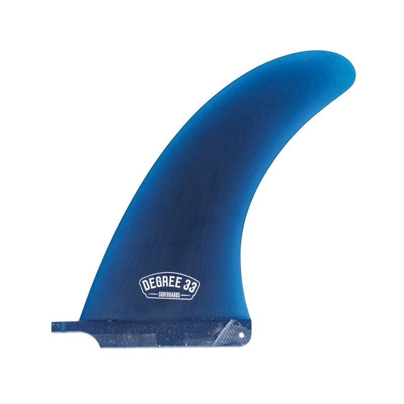 Degree 33 Longboard Premium Fiberglass Center Fin 9" (Blue)