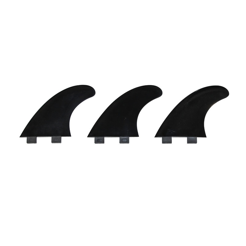 Degree 33 Standard Thruster Surfboard Fin Set (Black)