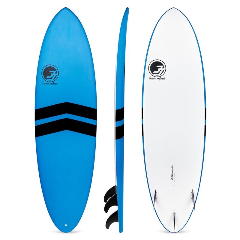 6'6" Perfect Foamie Soft Top Midlength (Blue)