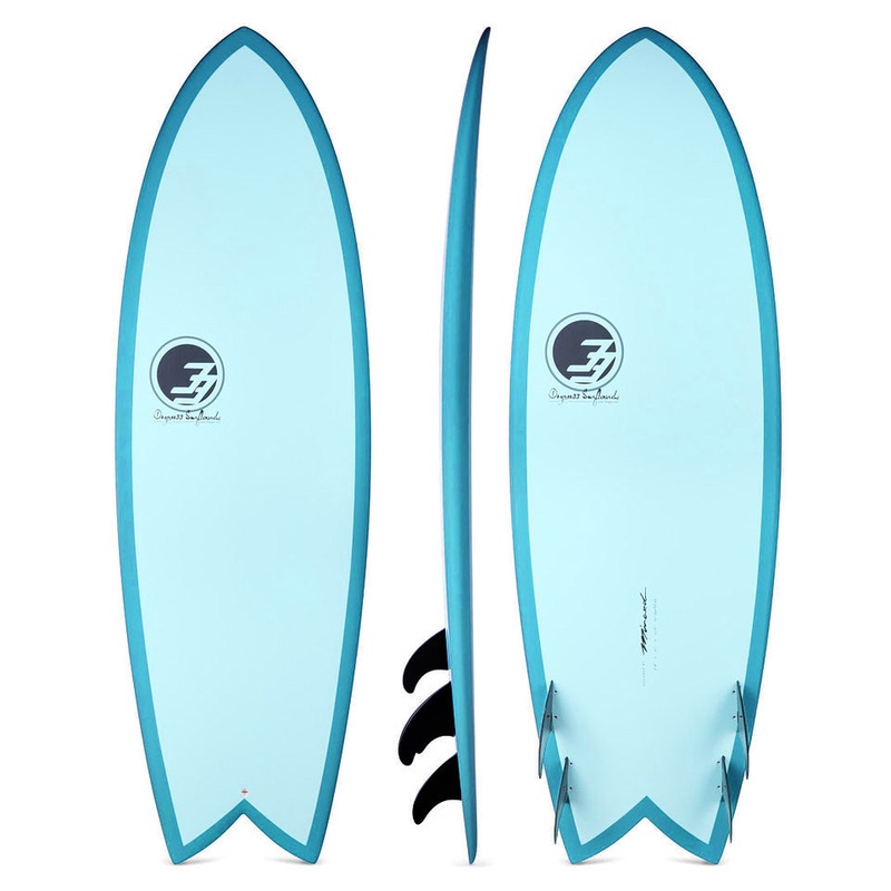 6' Retro Fish Fish Surfboard Aqua Rail (Epoxy)
