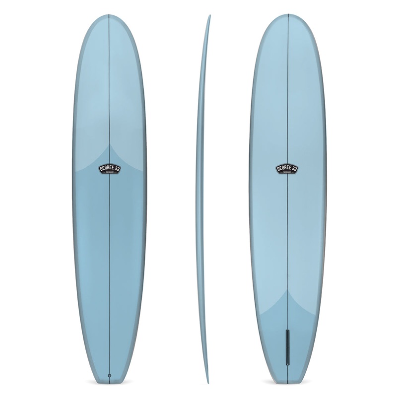 9'4" Classic Longboard Surfboard Blue Resin Tint (Poly)