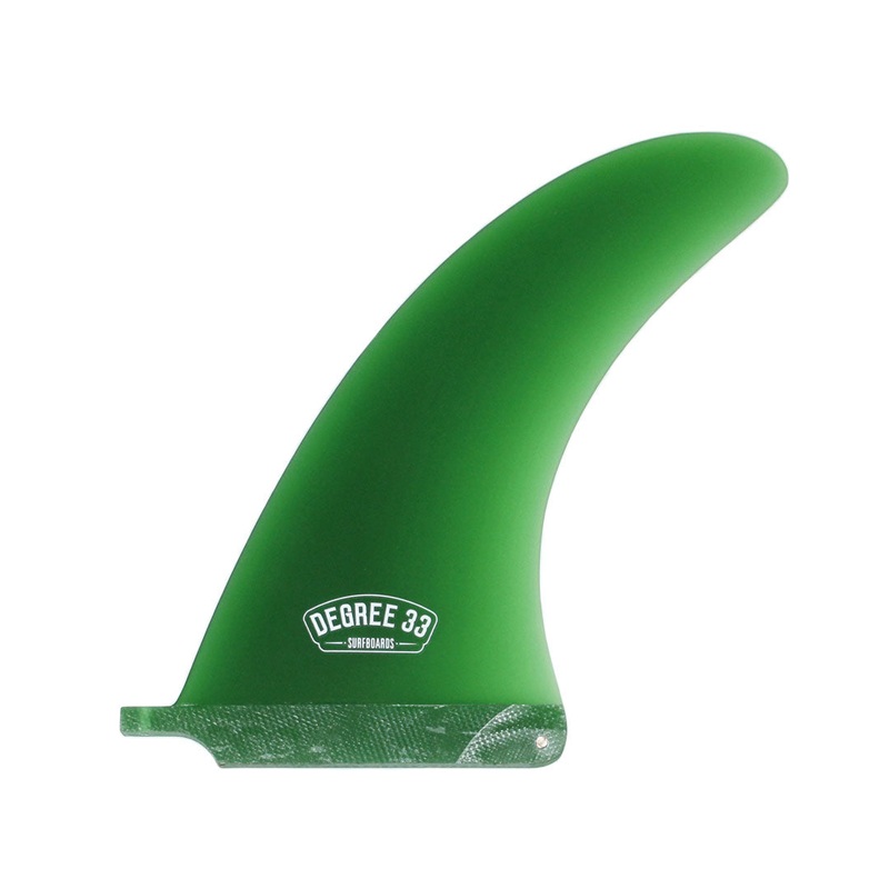 Degree 33 Longboard Premium Fiberglass Center Fin 9" (Green)