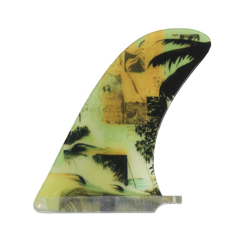 Degree 33 Longboard Premium Fiberglass Center Fin 9" (Sage Leaf)