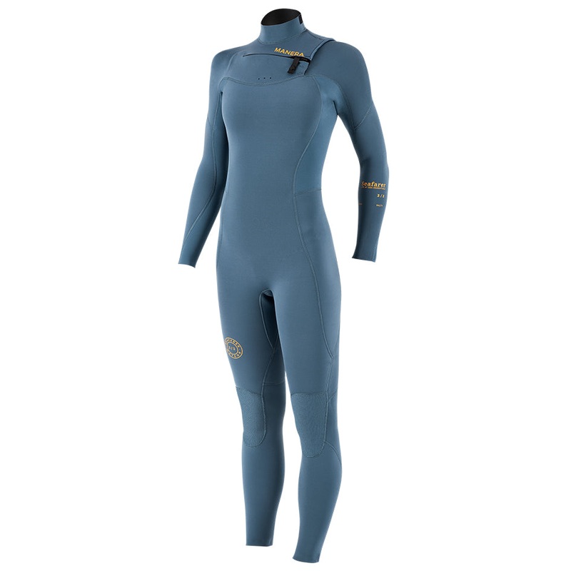 Manera Seafarer Wetsuit Chest Zip 3/2mm (Womens) - Pewter Color