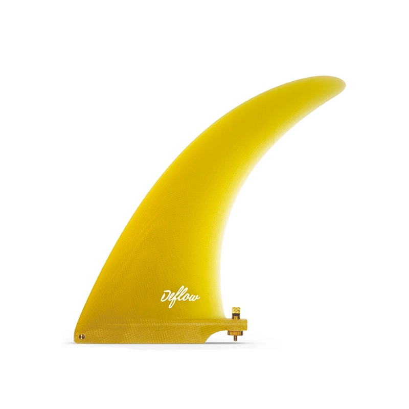 Deflow | 8.5" Midhull Single Fin Yellow