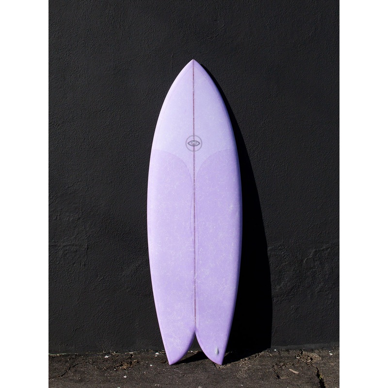 Eye Symmetry | The Turtle 5'4" Twin Fish Purple FCS Surfboard