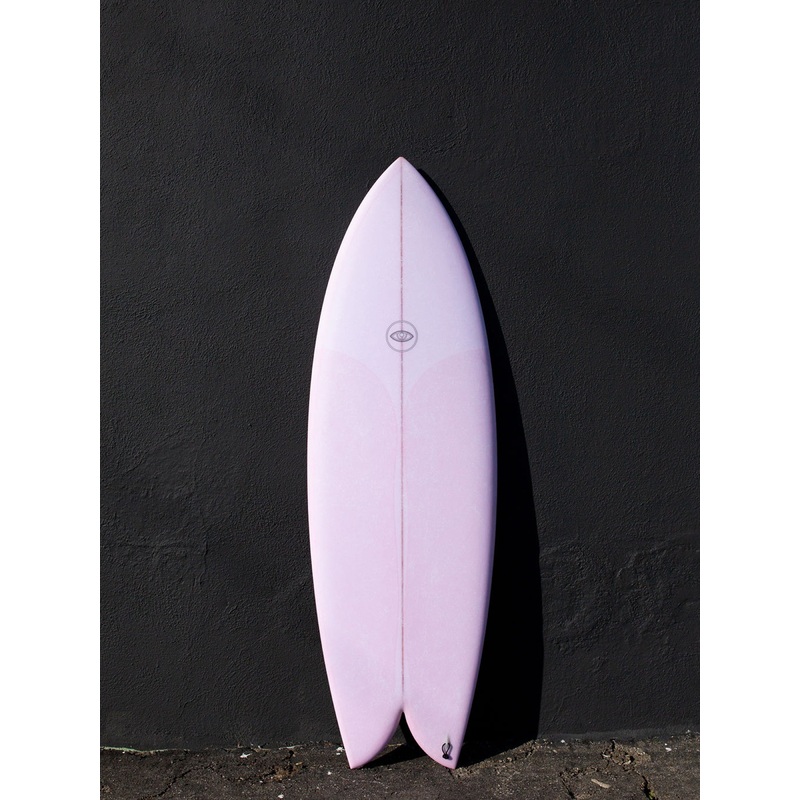 Eye Symmetry | The Turtle 5'8" Twin Fish Pink FCS Surfboard