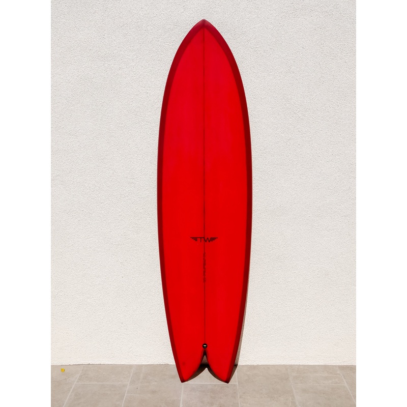 Tyler Warren | Big Fish Twin Fin 68" Maroon Surfboard