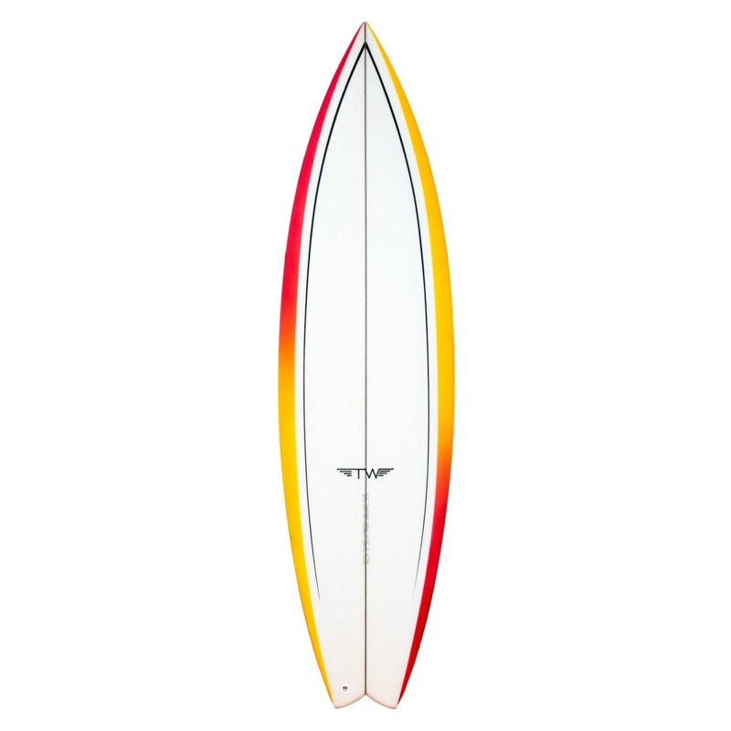 Tyler Warren | Thruster Fish 6'0" Clear Gradient Surfboard