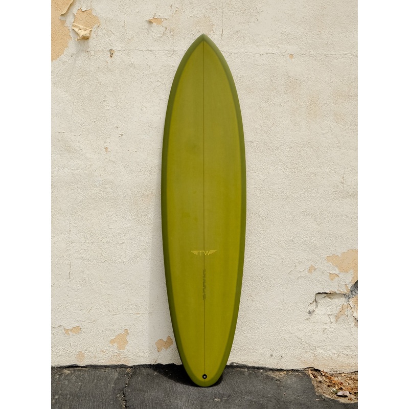 Tyler Warren | Twin Pin 70 Olive Green Surfboard