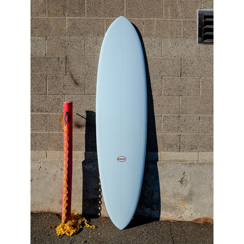 Mangiagli Surfboards | 7'2" M4 Mid Pin Blue Surfboard