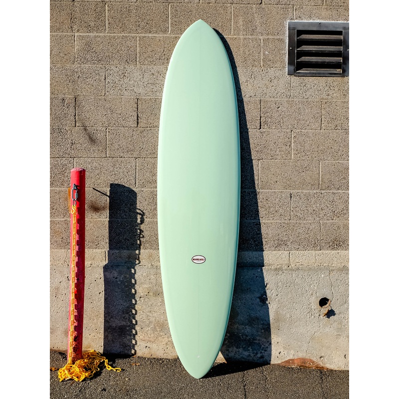 Mangiagli Surfboards | 7'6" M4 Mid Pin Green Surfboard