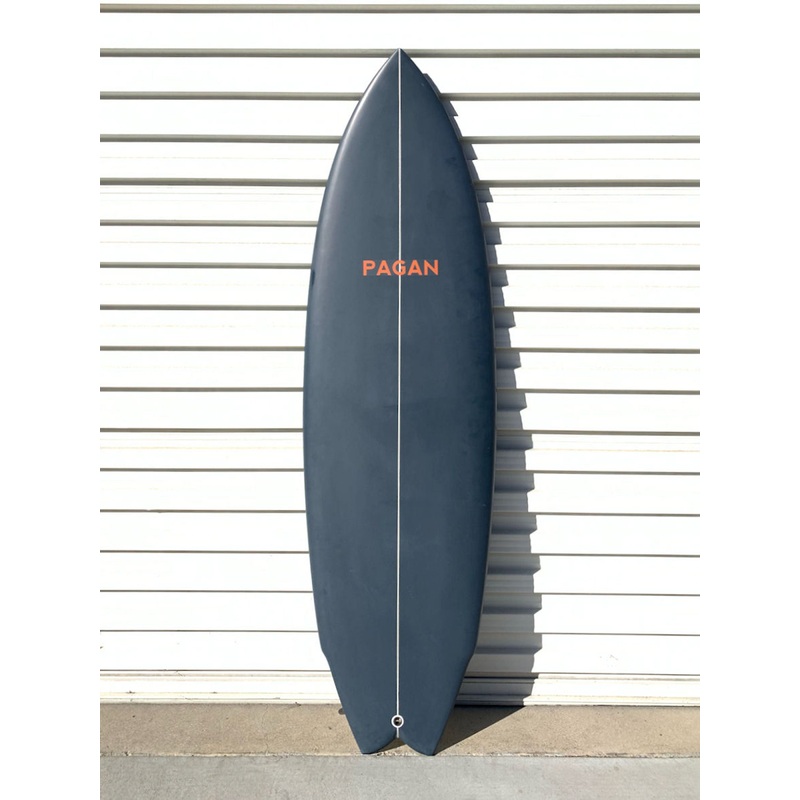 Pagan USA | 5'8" Modern Twin Charcoal Gray Surfboard