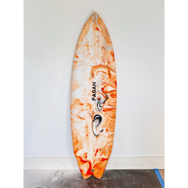 Pagan USA | 5'8" Modern Twin Custom Resin Swirl Surfboard