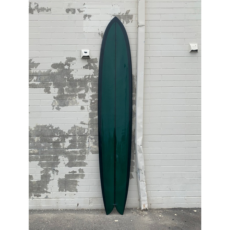 Woodin Surfboards | King Fish 106 Forest Green Resin Tint Surfboard