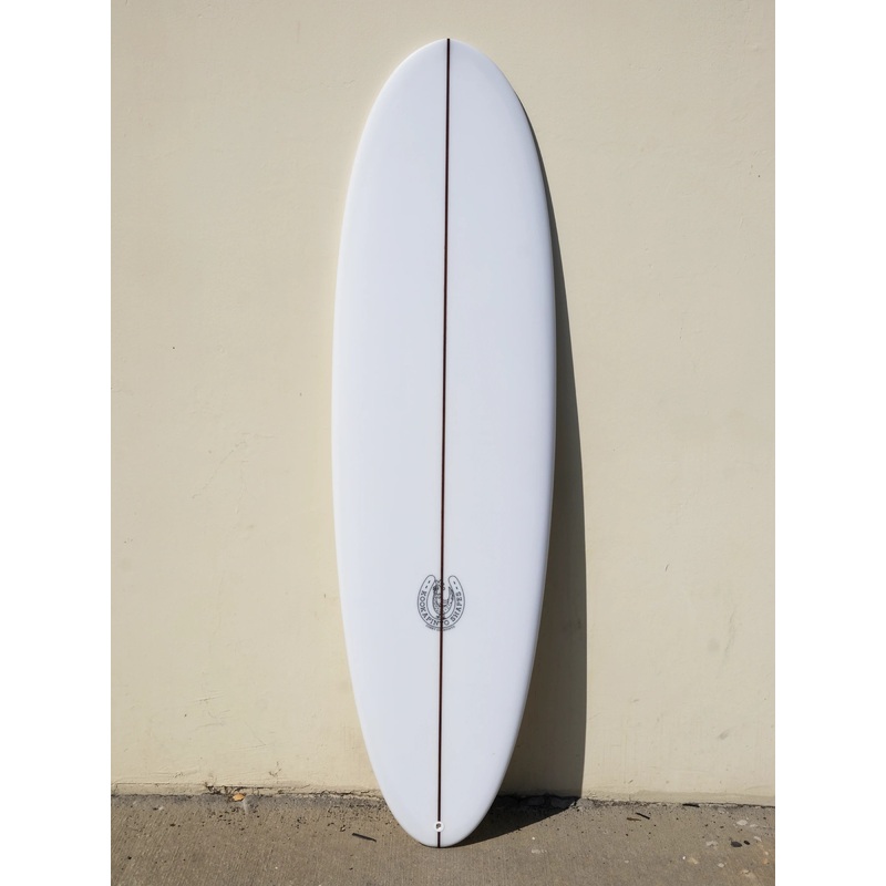 6'8" Thick Twin Clear Surfboard