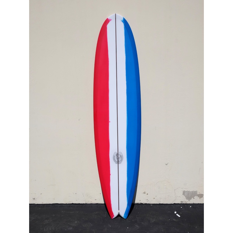 7'11" Fishy Noserider - Red White and Blue Surfboard