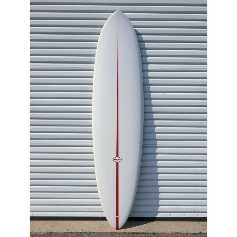 7'2" M4 Pin Red Wedge Surfboard