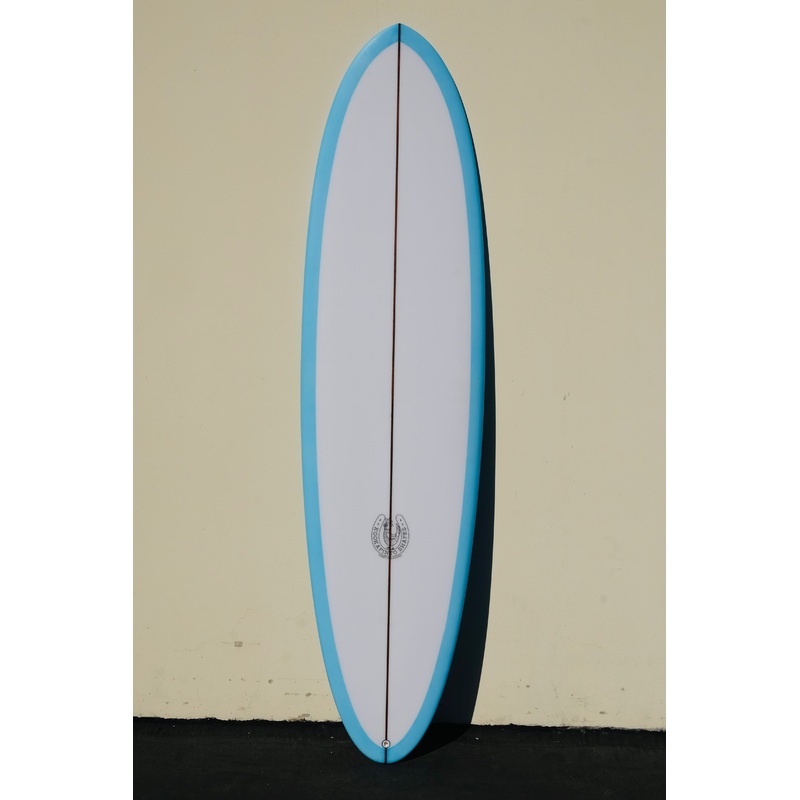 7'7 Blue Thin Twin Surfboard