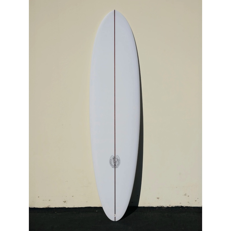 7'7" Clear Thin Twin Surfboard