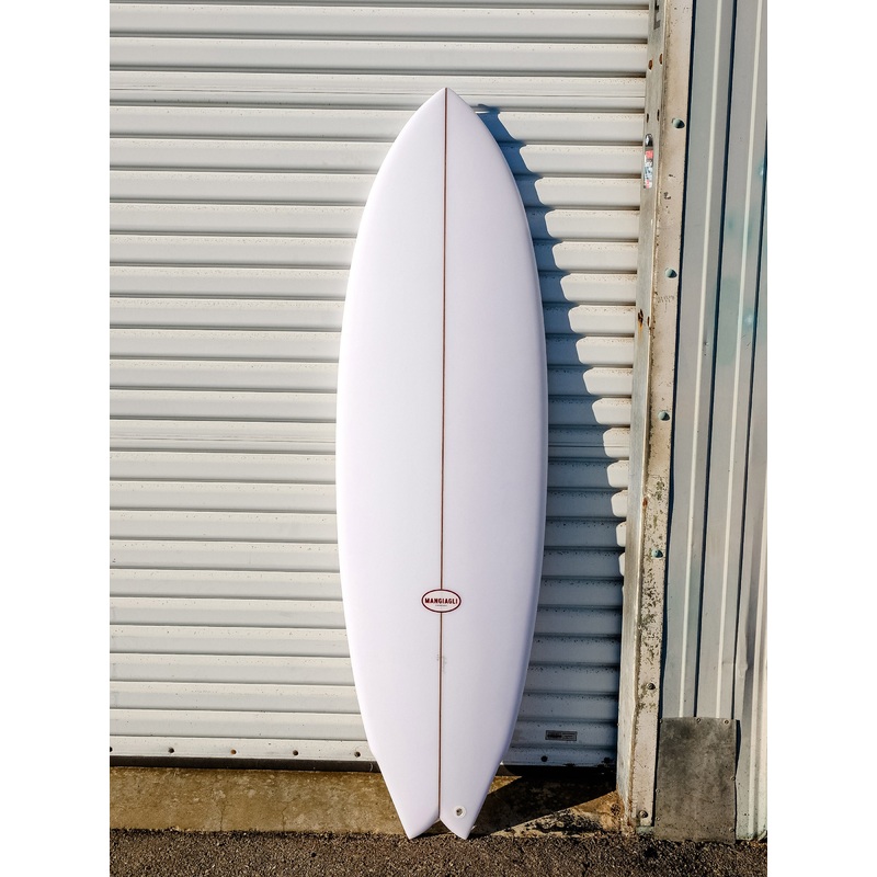 Mangiagli Surfboards | 5'10" M2 Performance Fish White Surfboard