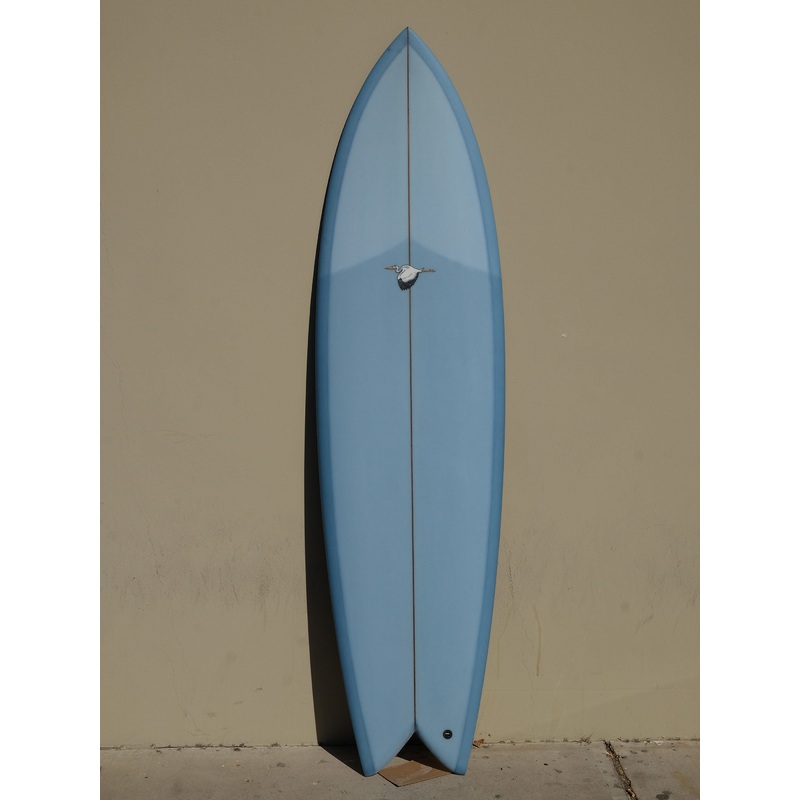 WESTON Surfboards // 7'0" Fish // Light Denim Surfboard