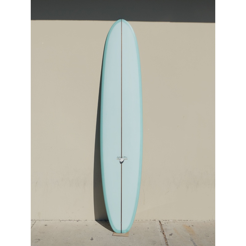 WESTON Surfboards //  9'6'' California Blade //  Light Gray/Blue Surfboard