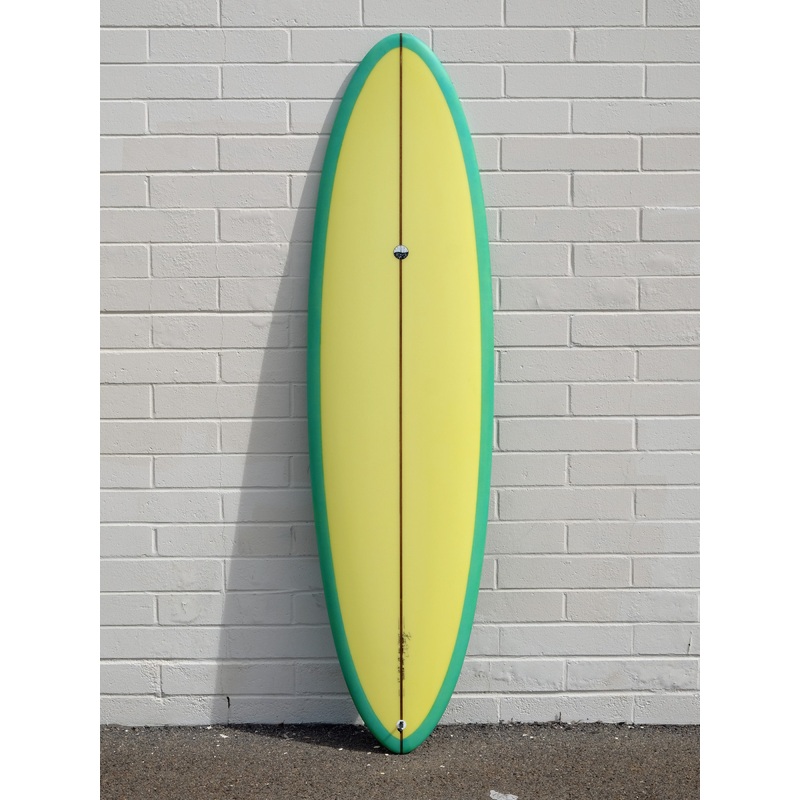 Woodin Surfboards | 6'9" Midi Light Yellow Surfboard