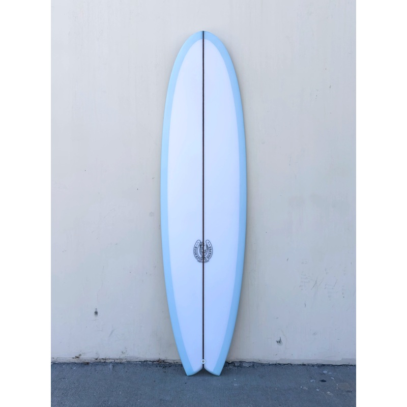 6'11" Fishy Noserider - Bottom Blue Tint Surfboard