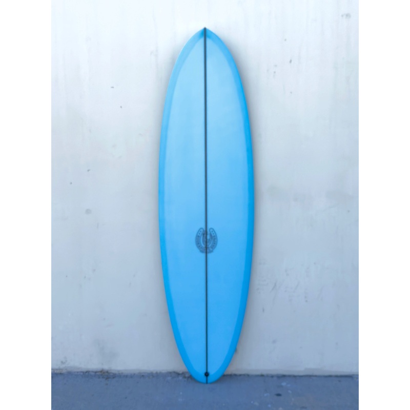 6'4" Thin Twin Baby Blue Surfboard