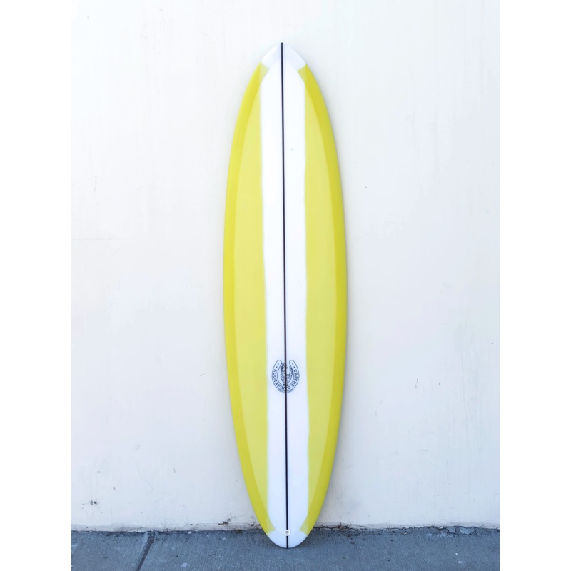 7'0" Thin Twin - Yellow Resin Pull Surfboard