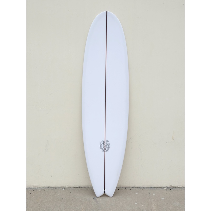 7'2" Fishy Noserider Twin Fin Surfboard