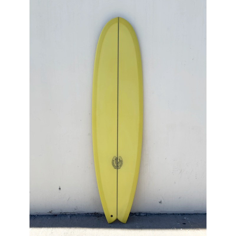 7'2" Fishy Noserider Yellow Tint Surfboard