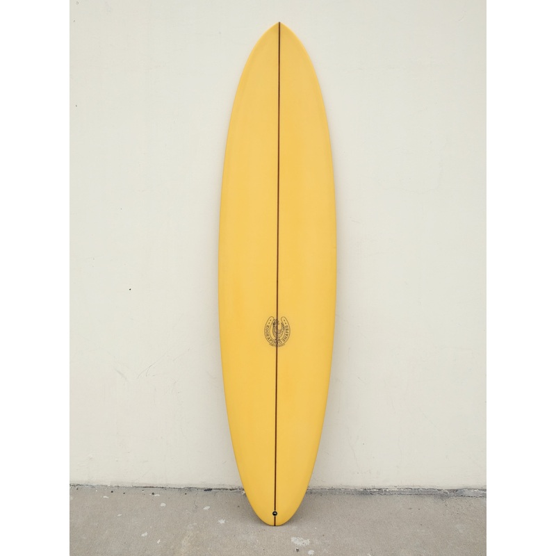 7'8" Thin Twin - Yellow Deck Tint Surfboard